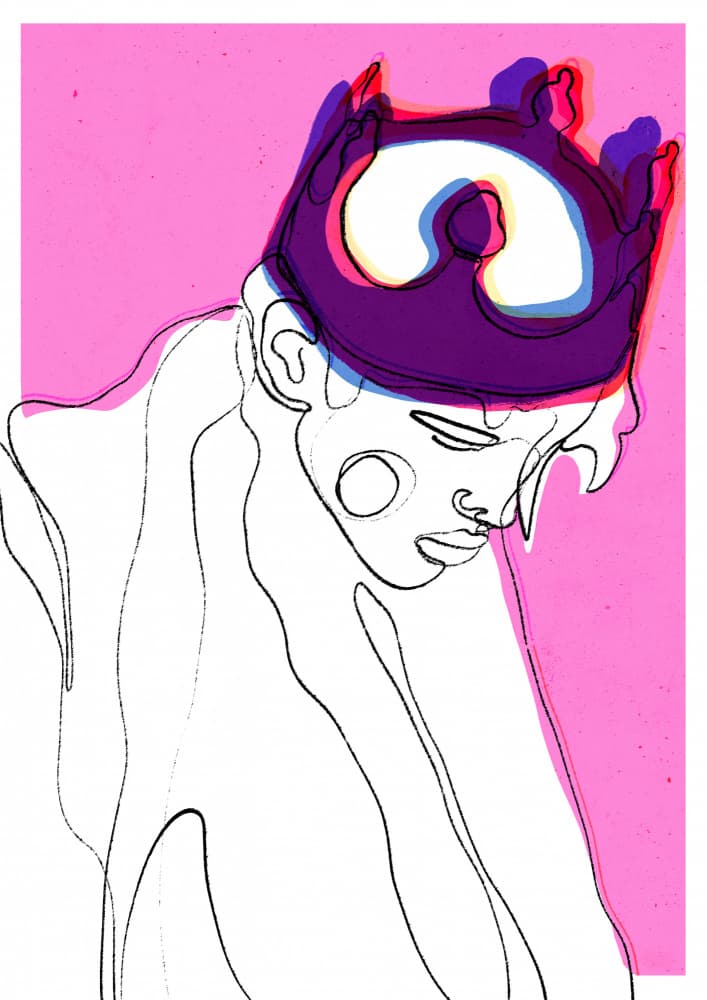 Crowned Reflection by Treechild — canvas wall art