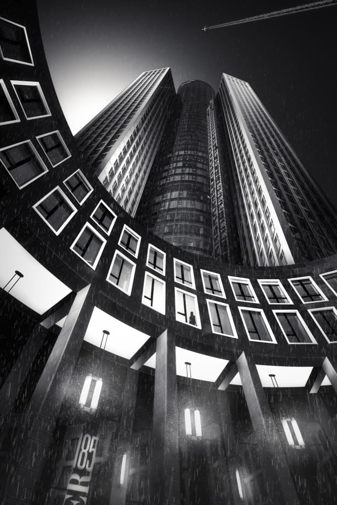 Dramatic Urban Towers by Dani Otero Sobrino — canvas wall art