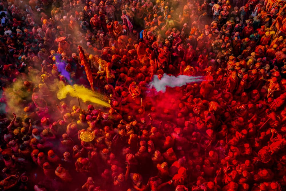 Holi Festival Colors by Azim Khan Ronnie — canvas wall art