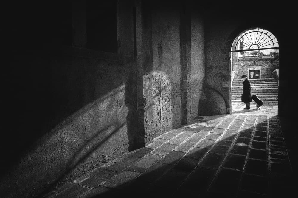 Solitary Journey Through Archway by Francesco Deste — canvas wall art