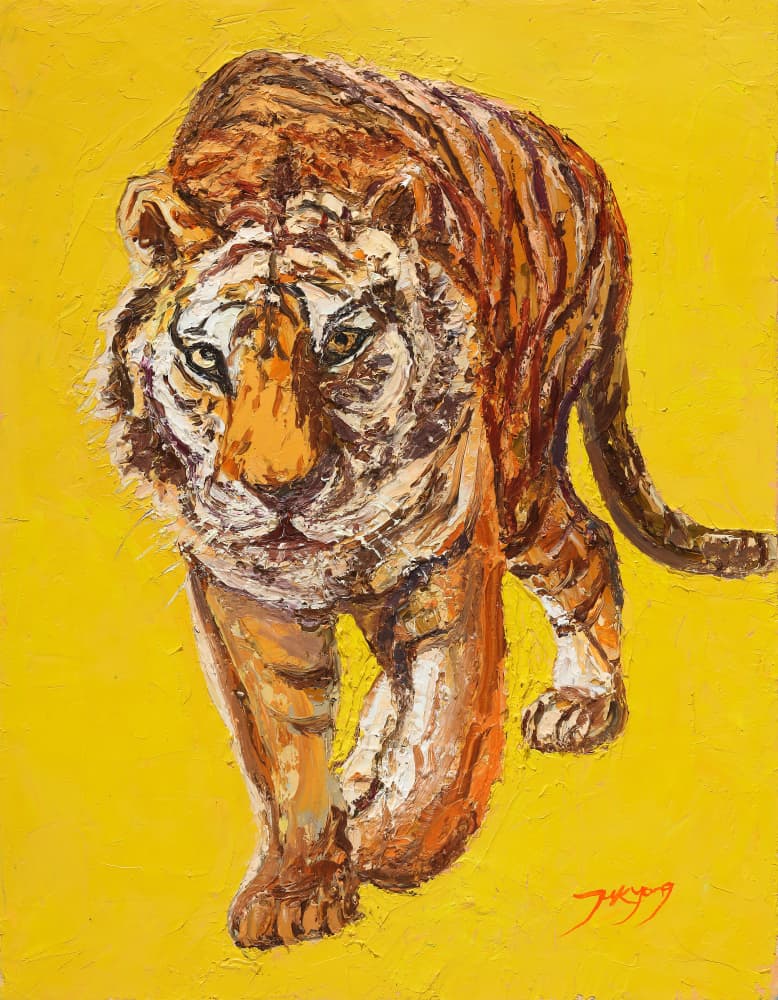 Prowling Tiger by Jukyong Park — canvas wall art