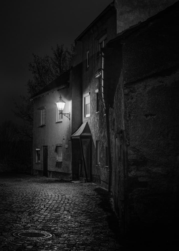 Old Town Street Lamp by Jan Rauwerdink — canvas wall art
