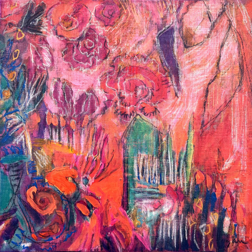Vibrant Floral Dream by Dorothy Fagan — canvas wall art
