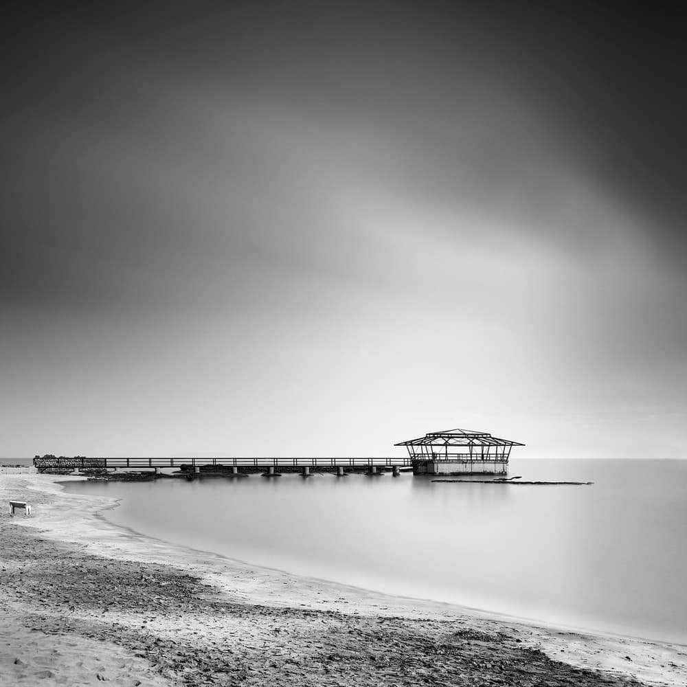 Serene Pier Landscape by George Digalakis — canvas wall art