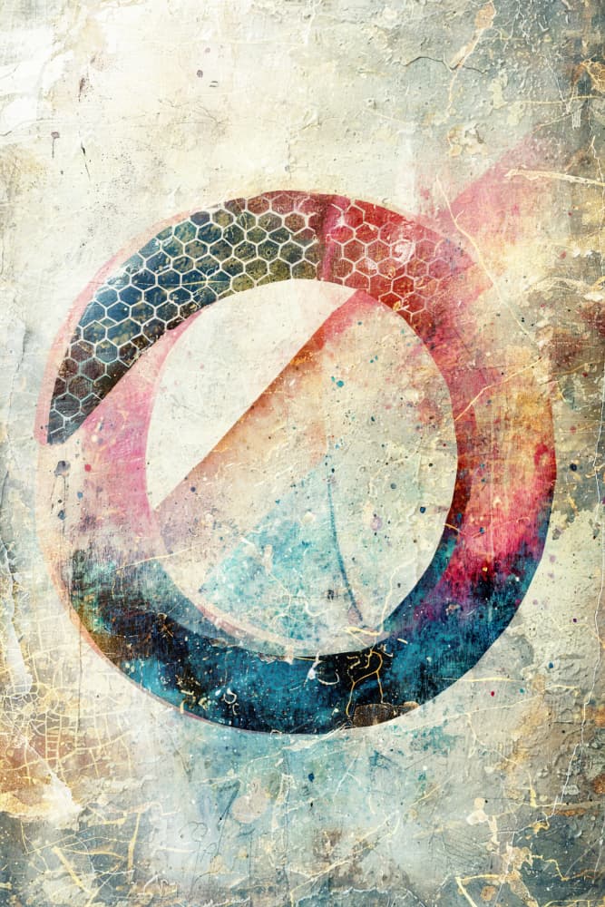 Colorful Abstract Geometry by Rafal Kulik — canvas wall art
