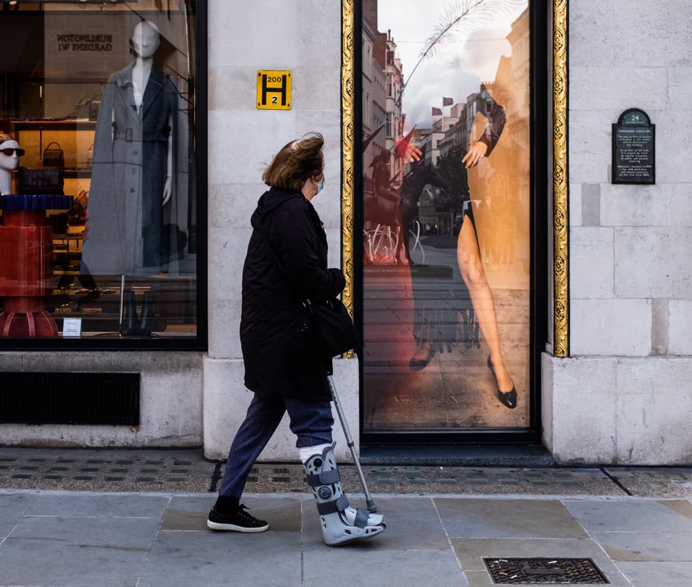 Urban Reflections Walk by Lorenzo Grifantini — canvas wall art