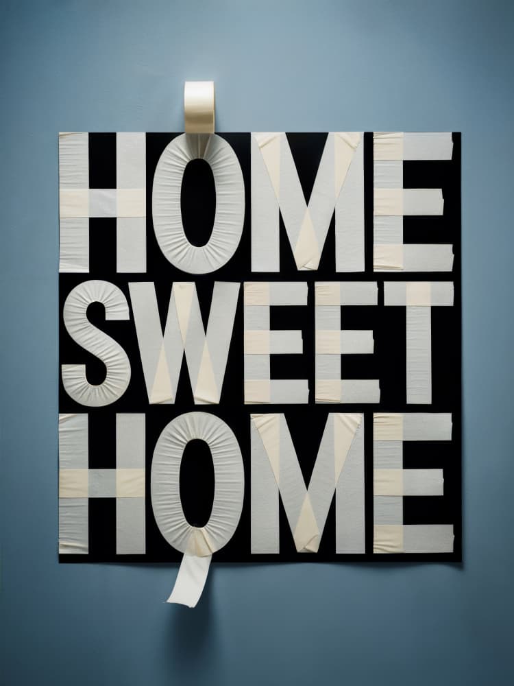 Tape Home Sweet Home by Andreas Magnusson — canvas wall art