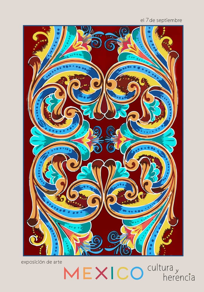 Vibrant Mexican Scrolls by Pictufy Studio II — canvas wall art