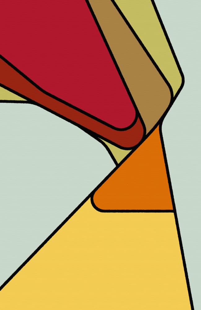 Modern Abstract Forms by Rafa Mateo — canvas wall art