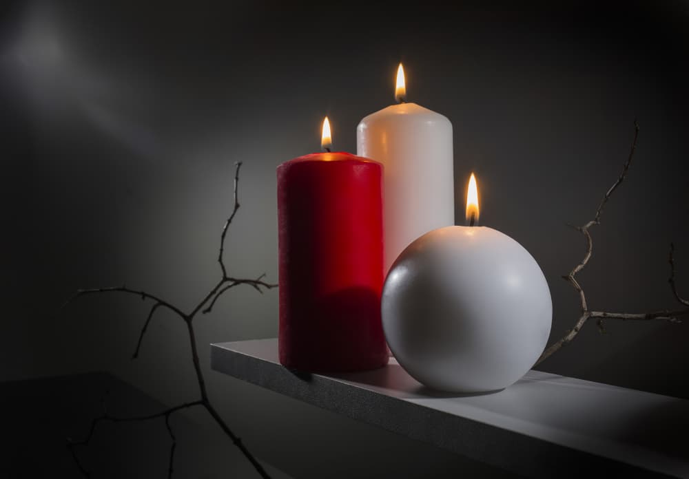 Cozy Candle Glow by Evgeniy Popov — canvas wall art