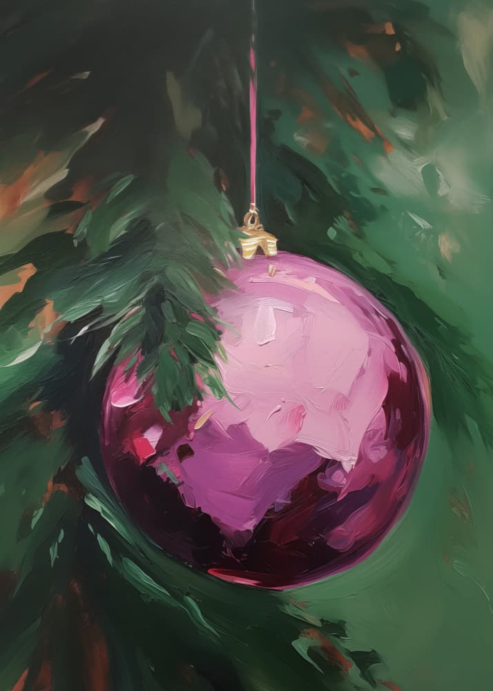 Vibrant Christmas Bauble by Andreas Magnusson — canvas wall art