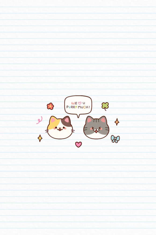 Cute Cats Purry Much by Xuan Thai — canvas wall art