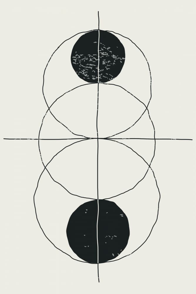 Abstract Circle Balance by jay stanley — canvas wall art