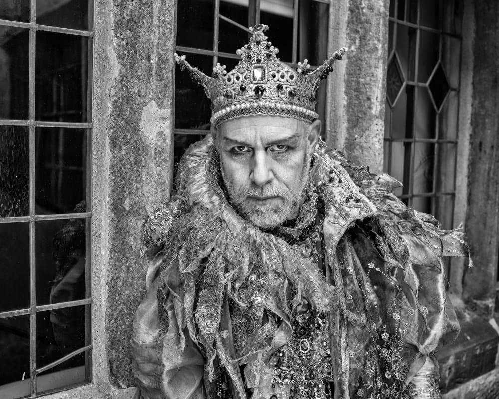 Gothic King Portrait by Daniel Springgay — canvas wall art