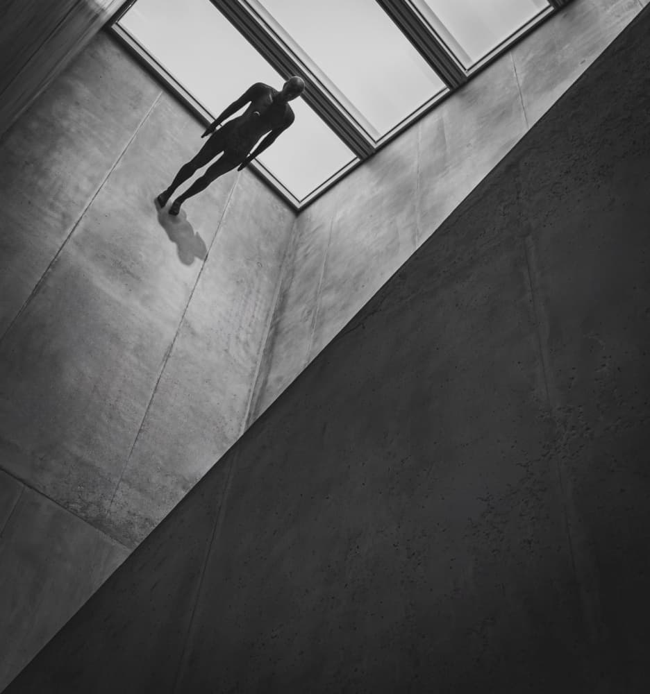 Abstract Floating Figure by Stephan Rückert — canvas wall art