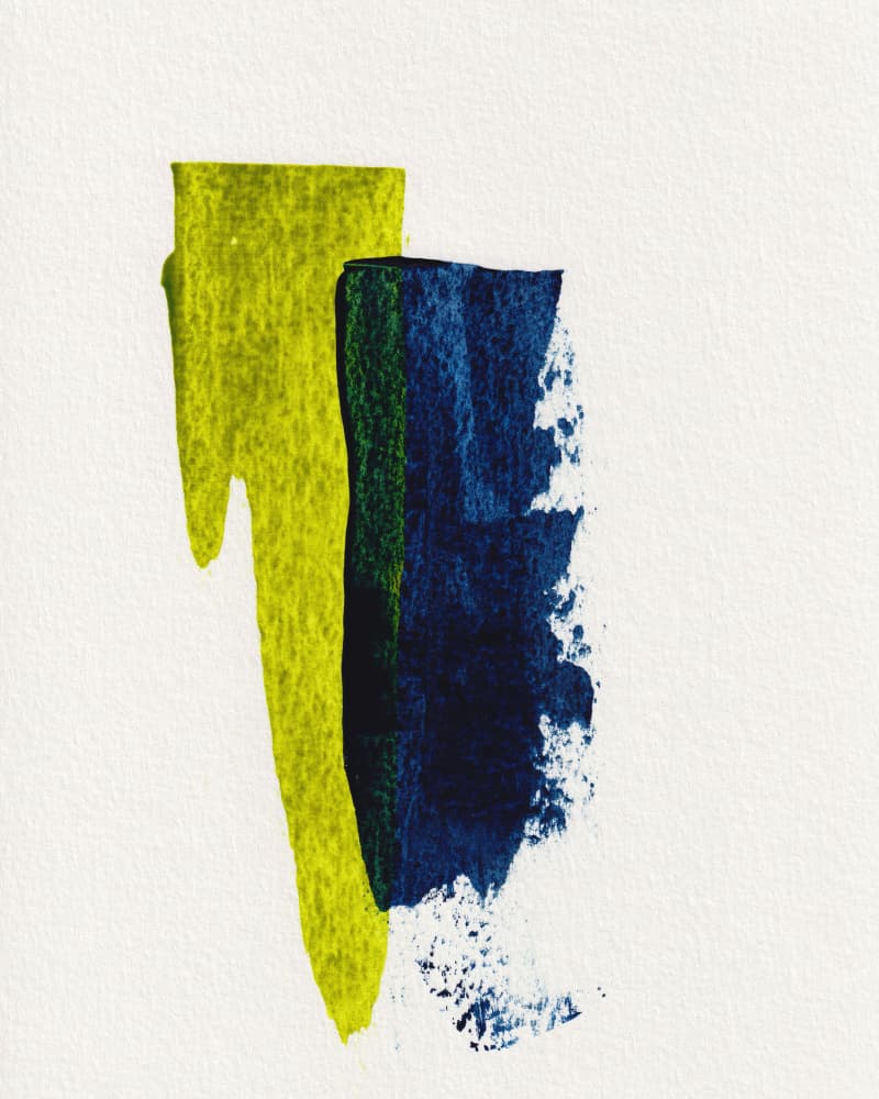 Modern Abstract Strokes by Bronwyn Baker — canvas wall art