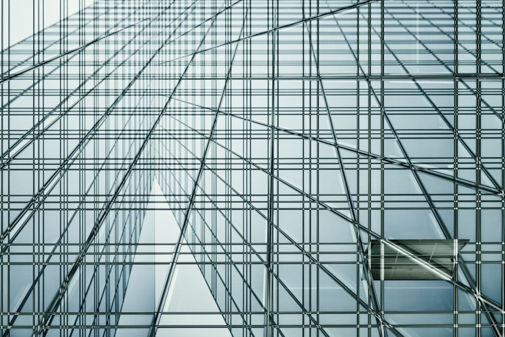 Abstract Glass Grid by Roswitha Schleicher-Schwarz — canvas wall art