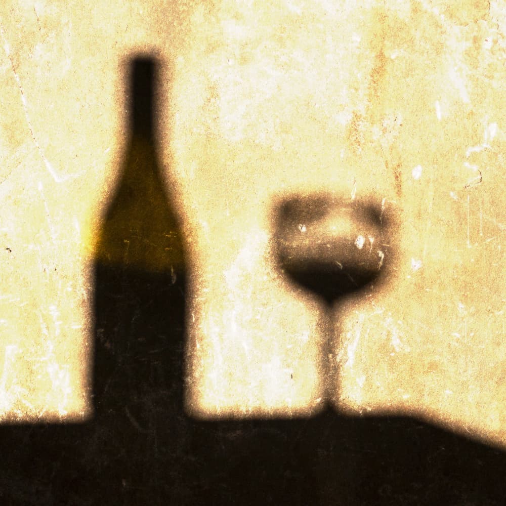 Golden Wine Shadows by Fred Louwen — canvas wall art