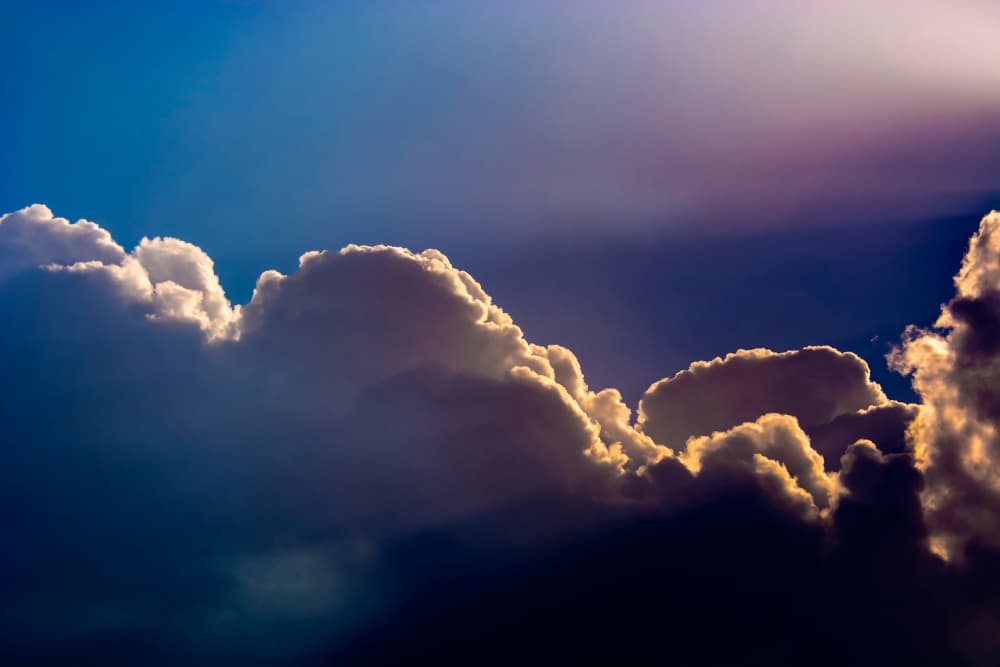 Dramatic Golden Clouds by Tal Paz-Fridman — canvas wall art