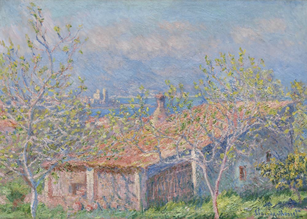 Gardener's House At Antibes (1888) By Claude Monet by Claude Monet — canvas wall art