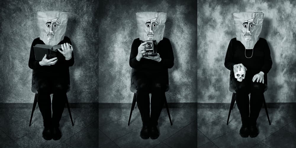 Masked Figure Life Study by Raffaele Corte — canvas wall art