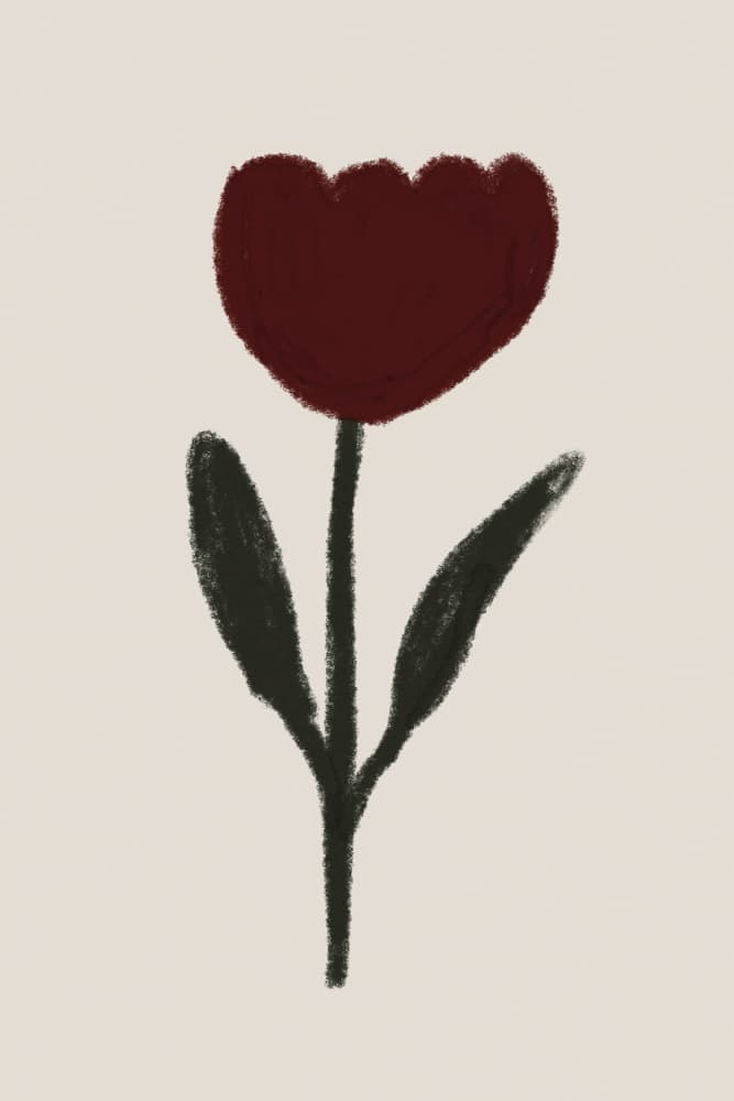 Redtulip by Treechild — canvas wall art