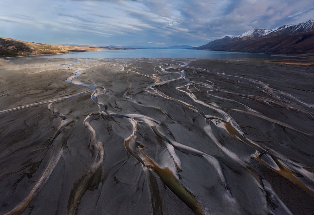 Glacial River Delta by Yan Zhang — canvas wall art