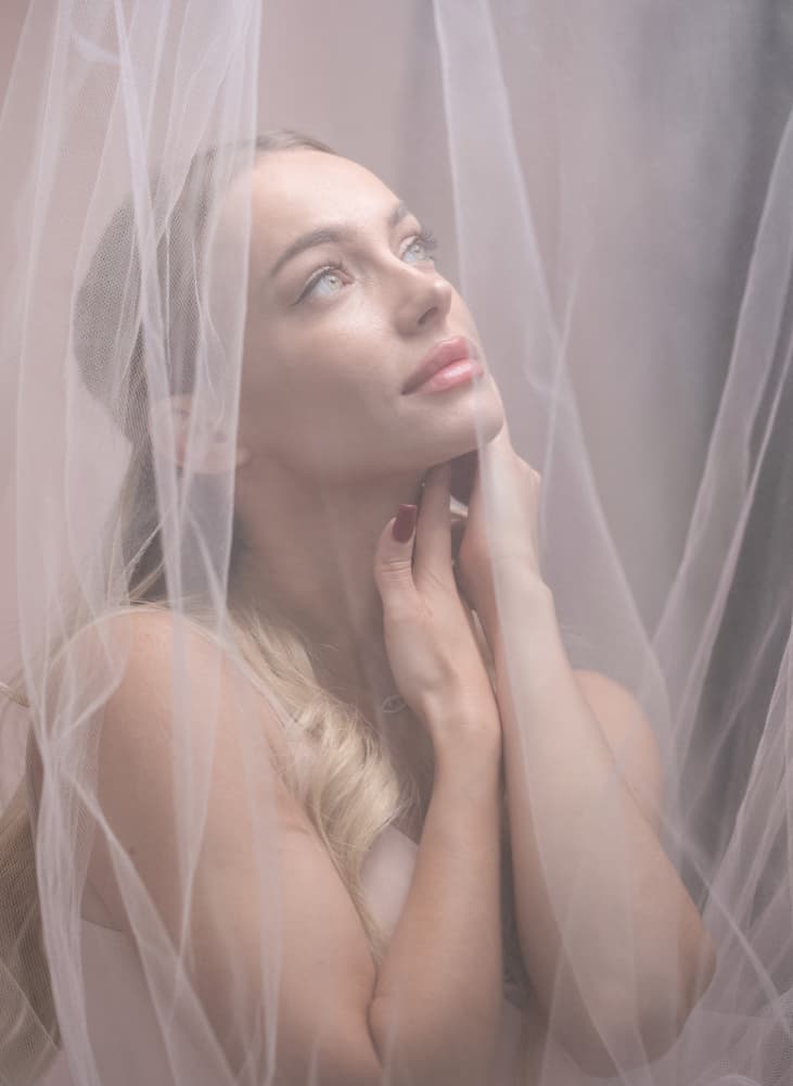 Ethereal Blonde Portrait by Emma Zhao — canvas wall art