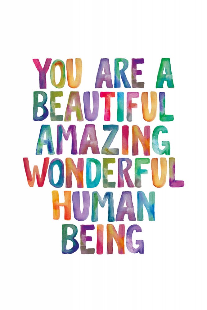 Colorful Positive Affirmation by Brett Wilson — canvas wall art