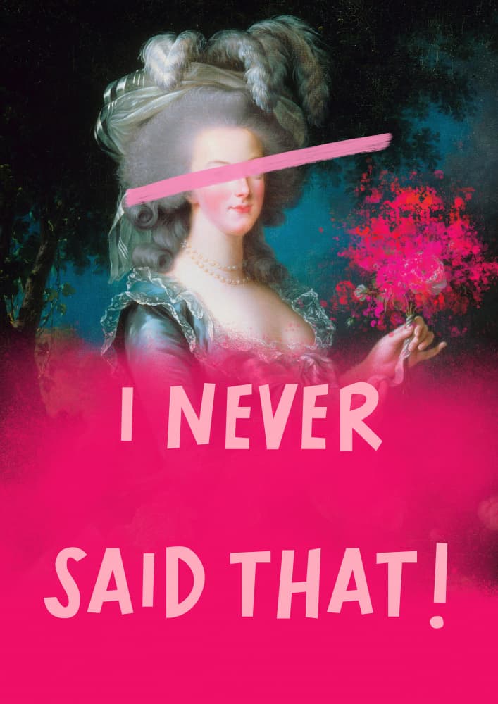 Marie Antoinette Pink Protest by Talitha McQueen — canvas wall art