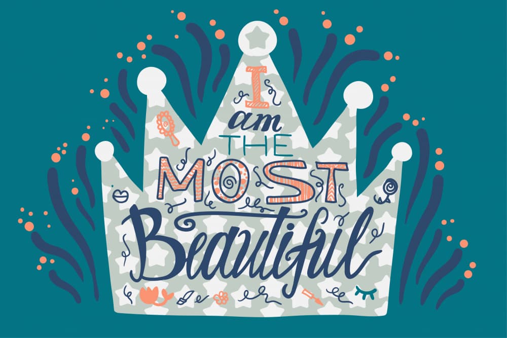 Beautiful Self Love Crown by Marika Barsrsind — canvas wall art
