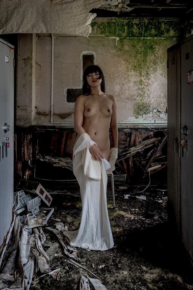 Figure in Decay by Kurosaki Sangan — canvas wall art