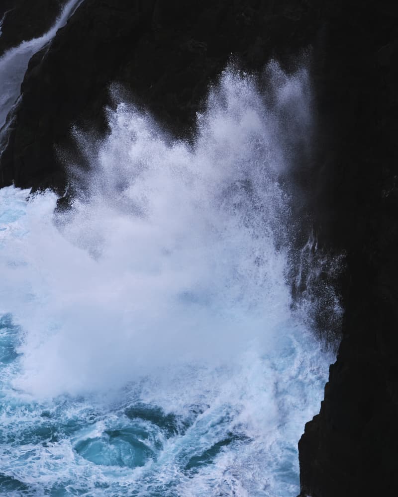 Powerful Ocean Crash by Hamed Bank — canvas wall art