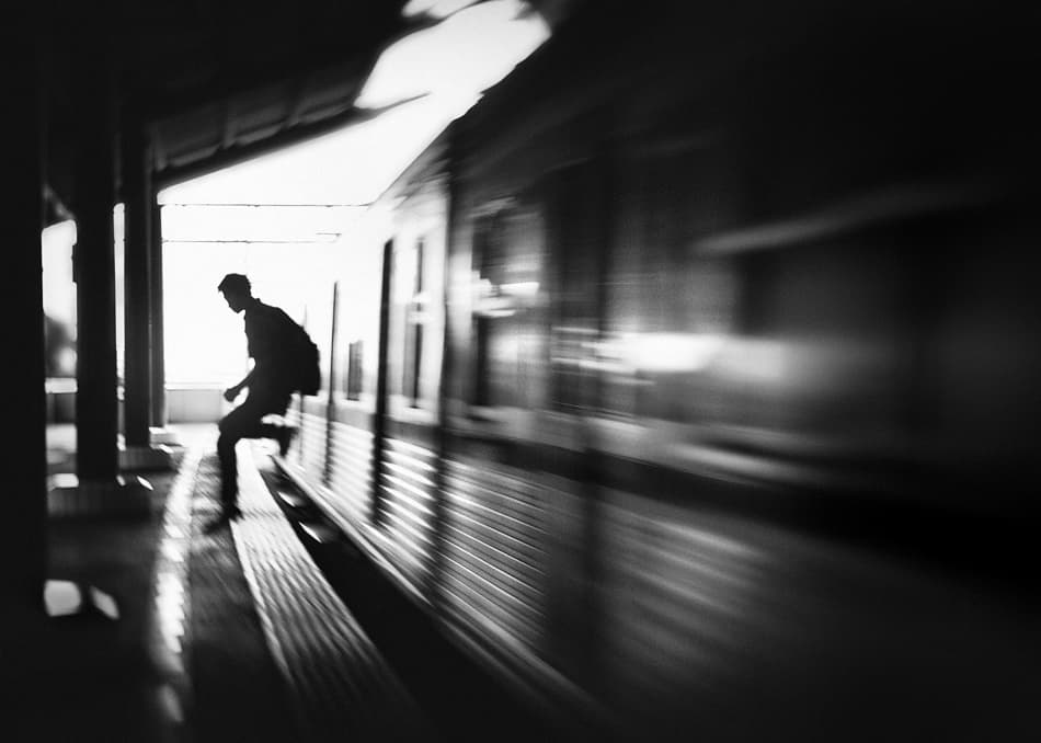 Dynamic Commuter Blur by Sebastian Kisworo — canvas wall art