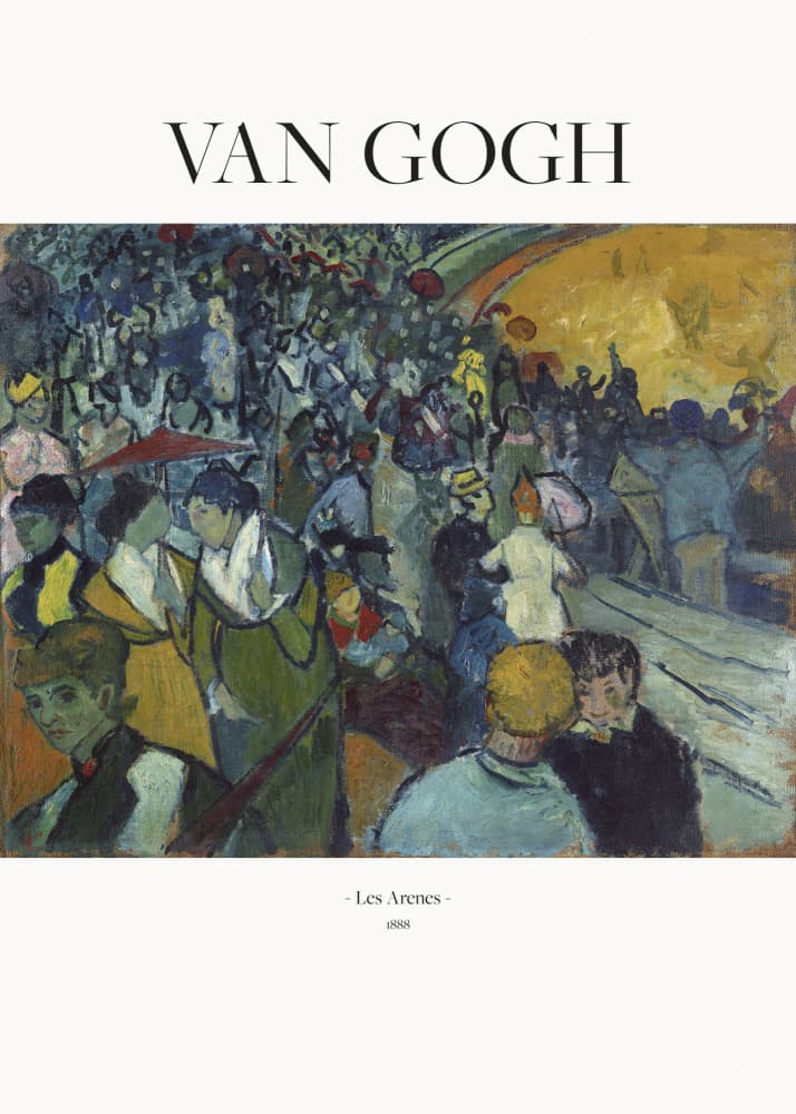 Les Arènes (1888) by Vincent Van Gogh — canvas wall art