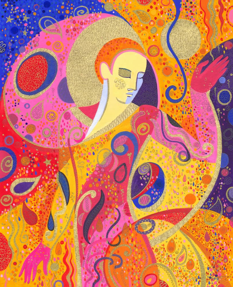 Cosmic Dance Bliss by Isabelle Brent — canvas wall art