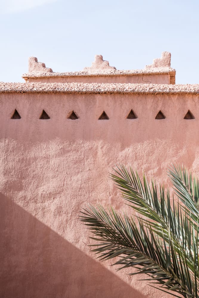 Pink Desert Architecture by Photolovers — canvas wall art