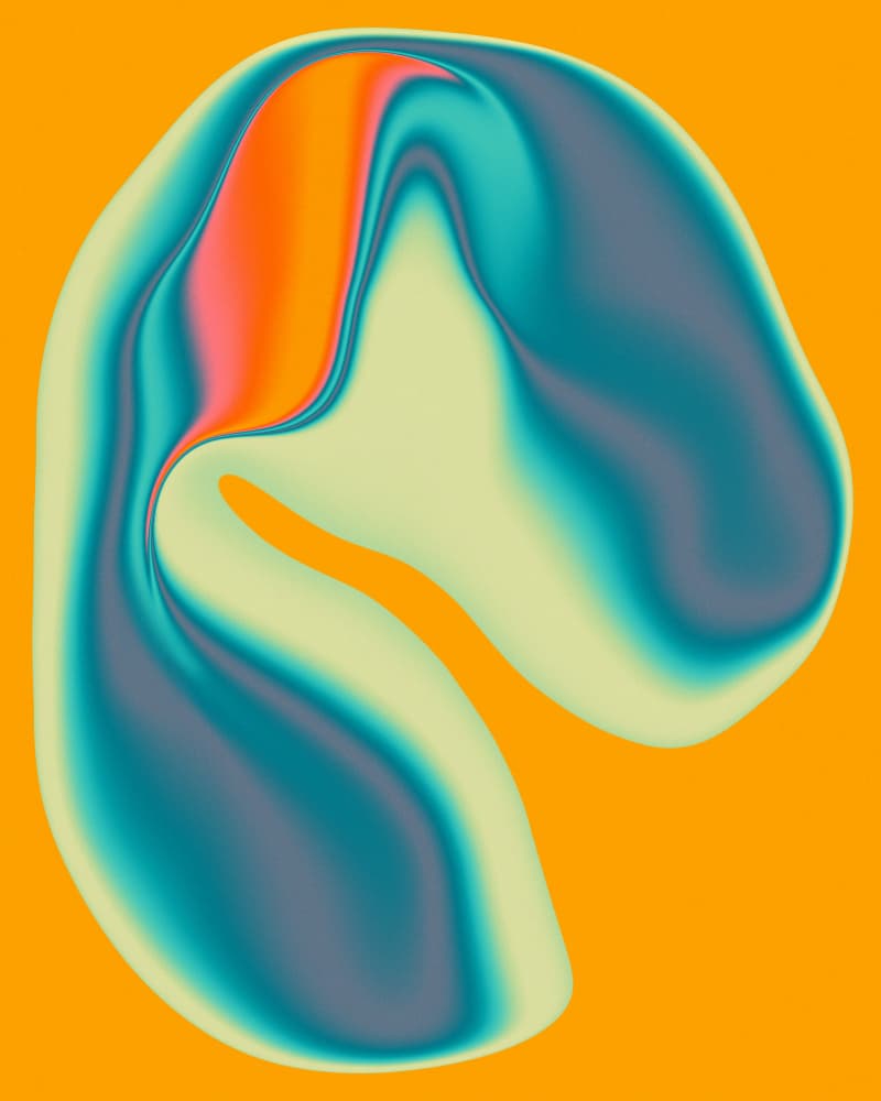 Vibrant Fluid Abstract by Jazzberry Blue — canvas wall art