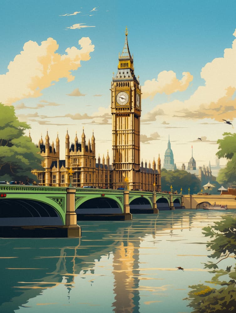 View of London by Taudalpoi — canvas wall art