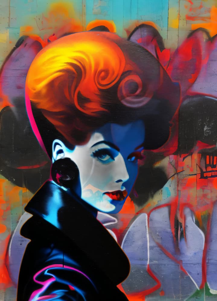 Vibrant Urban Portrait by Cicero Spin — canvas wall art