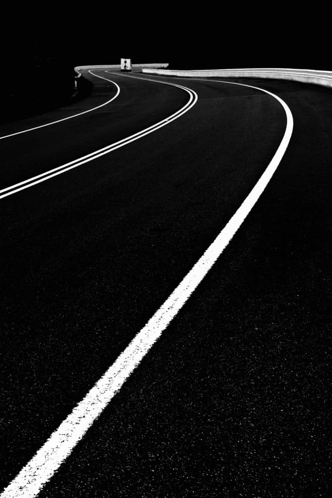 Winding Empty Road by Paulo Abrantes — canvas wall art