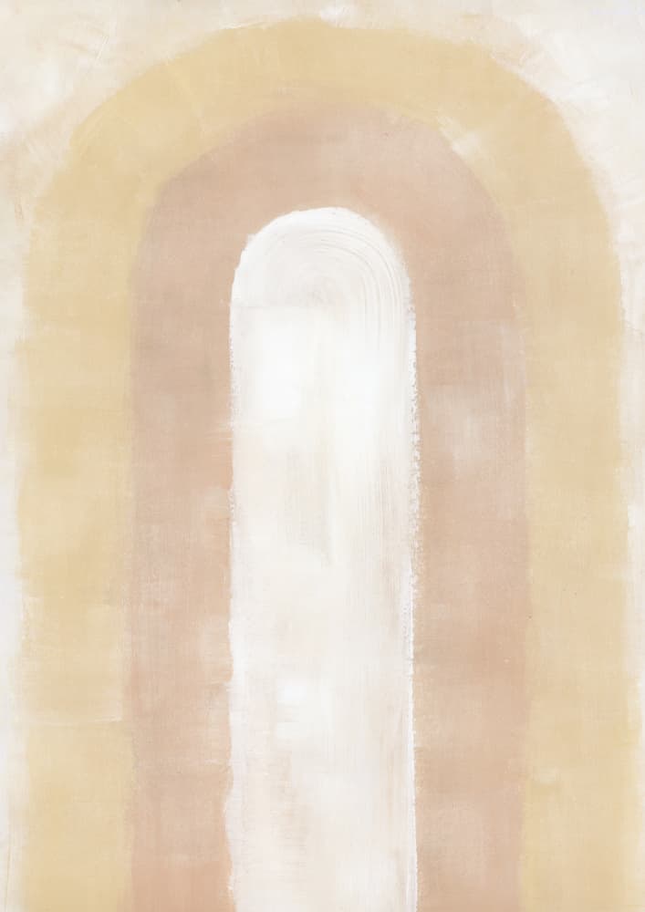 Warm Neutral Arches by Rosana Laiz Blursbyai — canvas wall art