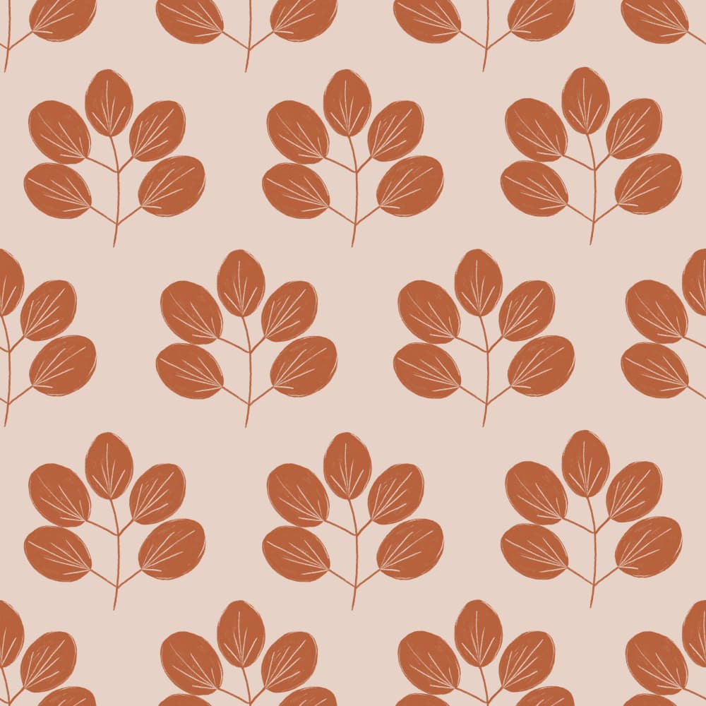 Earthy Botanical Leaves by Menina Lisboa — canvas wall art