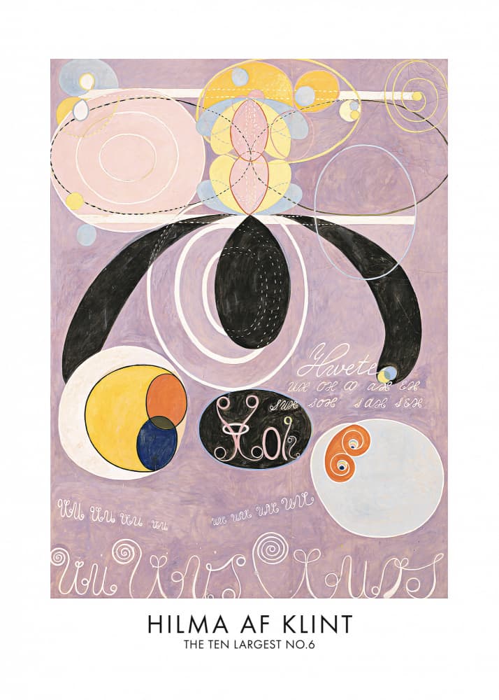 The Ten Largest No.6 Poster by Hilma Af Klint — canvas wall art