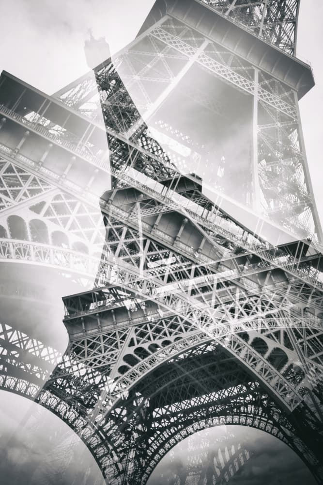 Eiffel Tower Layers by Melanie Viola — canvas wall art