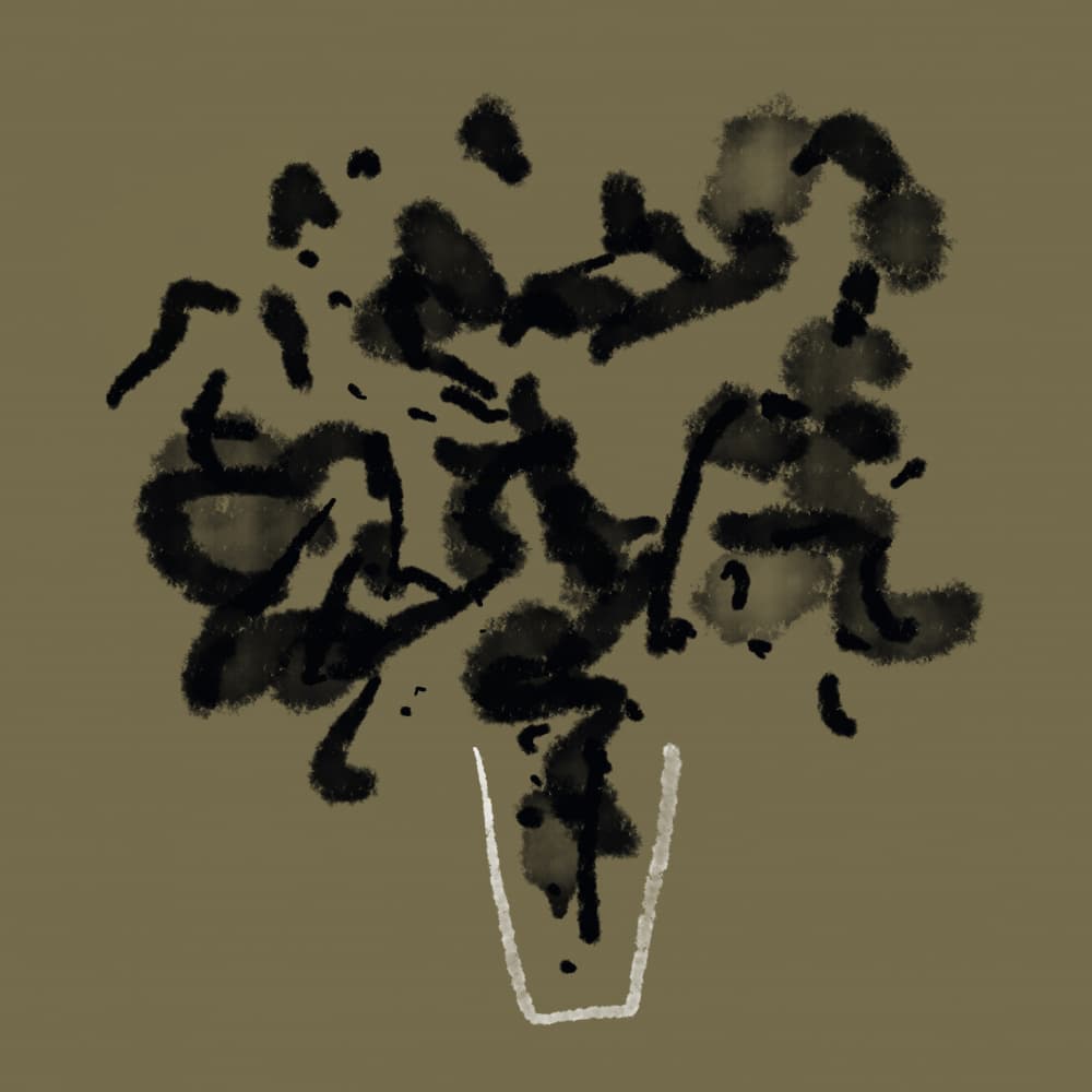Abstract Ink Eruption by Cesare Bellassai Art — canvas wall art