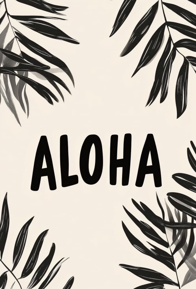 Aloha Vibes by Treechild — canvas wall art