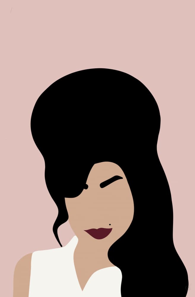Stylish Beehive Portrait by Anne-Marie Volfova — canvas wall art
