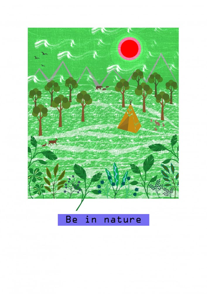 Wild Nature Camping by Jade Mooc-Evans — canvas wall art
