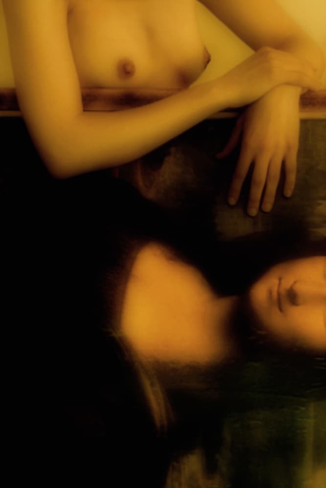 Woman and Classic Reflection by UfukCRY — canvas wall art